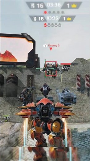 ENEMY ROBOTS STOOD NO CHANCE 😳 TITAN RAMPAGE #warrobots #warrobot #gameplay #shorts