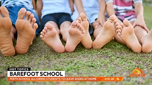 A Perth primary school will allow young kids to go barefoot under a new policy to improve posture, develop sensory awareness and strengthen their feet and body. | Sunrise
