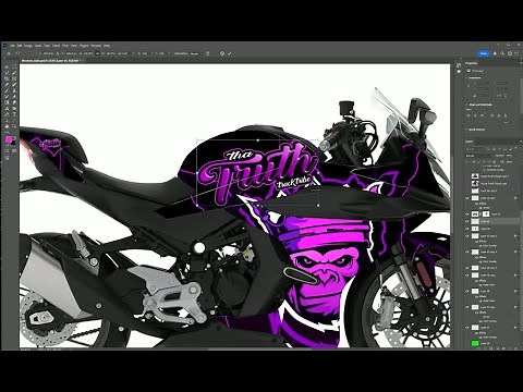 How I Design Vinyl Wraps for Motorcycles in Photoshop