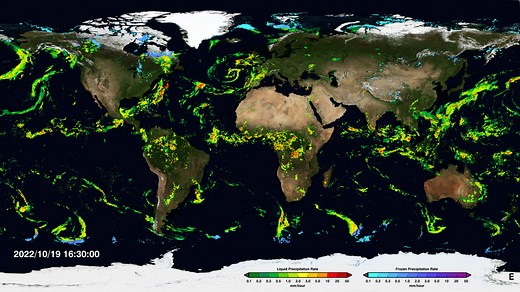 NASA Scientific Visualization Studio | Near Real-Time Global Precipitation from the Global Precipitation Measurement Constellation