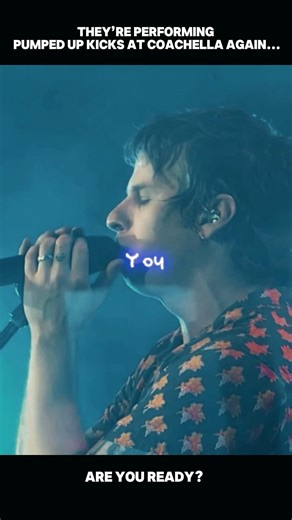 Pumped Up Kicks live again at Coachella 🌴 are you ready for Foster The People? #coachella