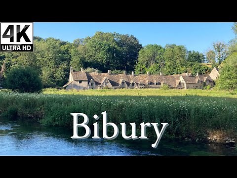Bibury, the most beautiful village in the Cotswolds, England | English Cotswolds Village 4K walk