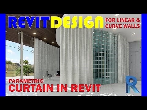 RD103. How to create a Parametric Curtain in Revit. Curtains in Revit Tutorial.