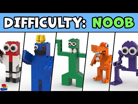 How to make LEGO Rainbow Friends: NOOB EDITION // Super easy tutorials!