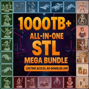 840,000  STL Models 3D Print Collection | 1000 TB Library | Lifetime Access | Instant Cloud Download | FDM & Resin Ready - Etsy