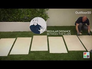Outdoor tiling: On grass