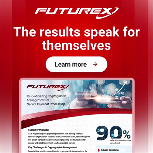 Secure 5 billion transactions without breaking a sweat ✅ 𝐇𝐞𝐫𝐞'𝐬 𝐡𝐨𝐰 𝐨𝐧𝐞 𝐥𝐞𝐚𝐝𝐢𝐧𝐠 𝐩𝐚𝐲𝐦𝐞𝐧𝐭 𝐩𝐫𝐨𝐜𝐞𝐬𝐬𝐨𝐫 𝐝𝐢𝐝 𝐢𝐭. Scenario: Global payment processor, based in Europe, needed to scale operations, simplify management, stay ahead of compliance, while upgrading their cryptography. Enter Futurex: By deploying advanced HSMs and orchestrating cryptographic operations, they transformed a complex, high-risk environment into a secure, scalable infrastructure. 𝐓𝐡𝐞 𝐫𝐞𝐬𝐮