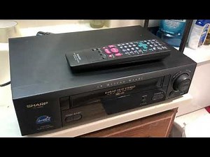 Sharp VC-H982U 4-Head Hi-Fi Stereo VCR VHS Tape Player w/ Remote