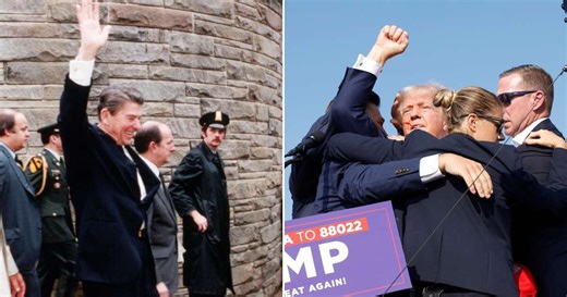 Trump supporters laud his response to assassination attempt as it echoes Ronald Reagan's 1981 shooting
