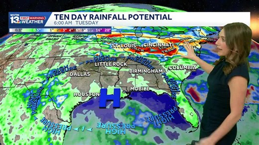 Very warm weather in Alabama's spring break forecast