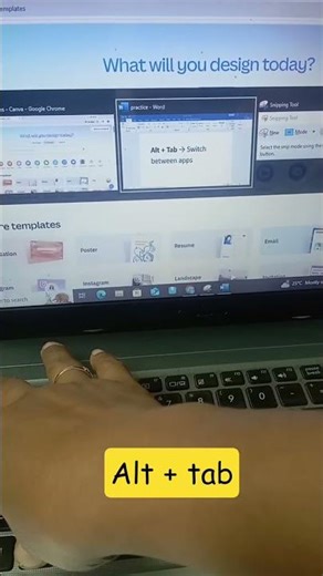 shortcut for switch between apps #education #learning #computer #study #viral #shorts #msword