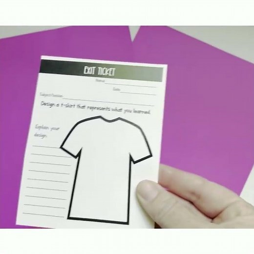 Exit Ticket Templates 3rd-6th Grade