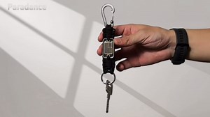 Paracord Keychain Braided Rope Key Chain w/USA Flag Carabiner Hook Clip for Men Women Keys Backpack Belt Camping