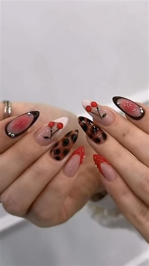 🔥 Cherry‑pop glam! 🔥 Stiletto nails with a nude base, bold pink‑red gradient tips, black French accents, cherry‑stem art & leopard‑print details finished with shiny gems. 🫧Slay the look at Infinity and turn heads with every hand‑move! 💅 ✨GIFT CARDS are available in-store✨ We’re Open Everyday! 📱 APPOINTMENTS and WALK-INs are welcomed! 📍964 Gray Ave Ste B, Yuba City, CA 95993 🌐 www.infinitynailbaryuba.com 📞 (530) 329-6132 🔗 https://booking.spacepos.net/?id=aDXggbkhkC8= ...................