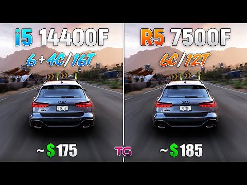 Core i5 14400F vs Ryzen 5 7500F - Test in 10 Games