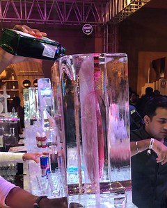 This! 朗朗朗 A spectacular, massive, never-before live ICE BAR studded...