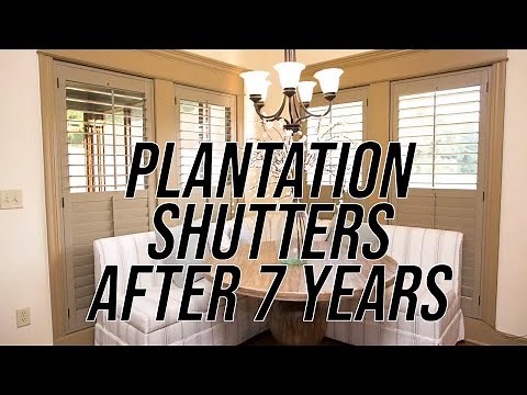 FAUX WOOD PLANTATION SHUTTERS - My Honest Review and Update (How Did They Hold Up Over Time)