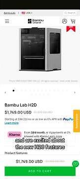 The H2D to H2C upgrade cost what?? #3dprint #h2c #h2d #bambulab