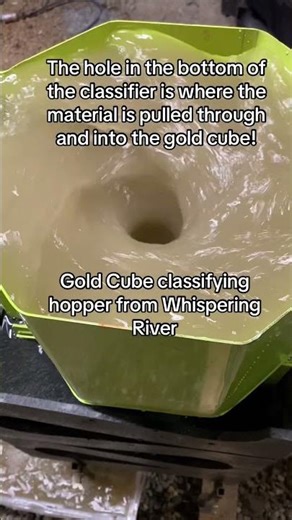 The new Whispering River classifying hopper for the gold cube. #gold #goldcube #sluice #goldmining
