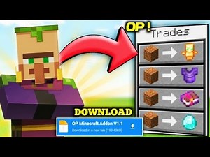 minecraft but villager trades op items mod download | minecraft mod download !