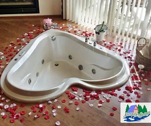 22K views · 241 reactions | Cabins for 2! 31 private, romantic cabins with whirlpool tubs. Surprise your partner - call us today. | Serenity Springs | Facebook