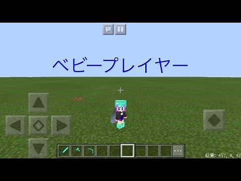 【ゆっくり実況】マイクラpe ミニスキンのなり方と座標の表示の仕方