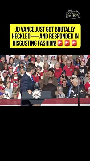 Vance gets HECKLED, BOMBS his RESPONSE!🚨🚨🚨