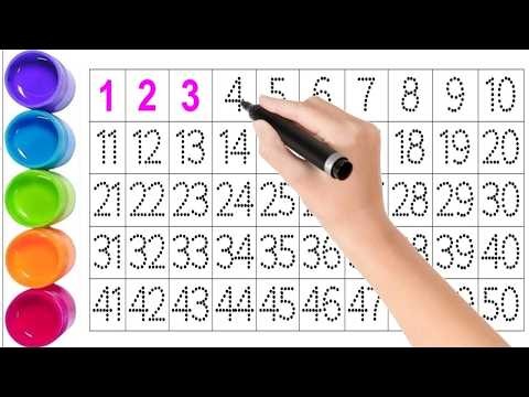 Counting 1 to 50 | ABC A to Z | 2D Shapes | Easy Counting | Number Rhymes | Preschool Learning Video
