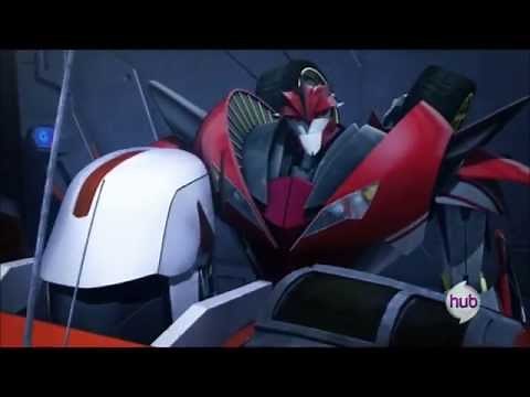 Transformers Prime "Synthesis" Knockout and Ratchet clip - "Thank you", "You're welcome!"