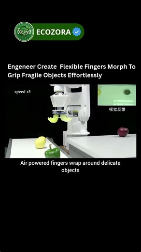 Soft Gripper Adapts Instantly To Any Object 🤖 #robotics #softrobotics #innovation #technology