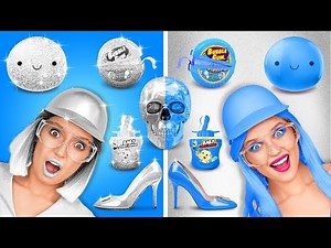 One Color Food Challenge! Awesome Cooking Ideas by 123 GO! GLOBAL