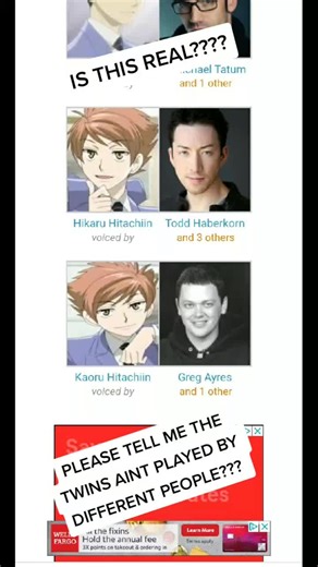 #ouranhighschoolhostclub #anime #hikaru #karou #voiceactor #fyp | greg ayres