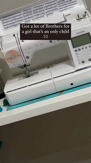 9.5K views · 56 reactions | Explore the array of Brother machines at @three.magnolias.studio, igniting imagination and crafting wonders! She may be an only child, but she's got many Brothers  | Brother Sews | Facebook