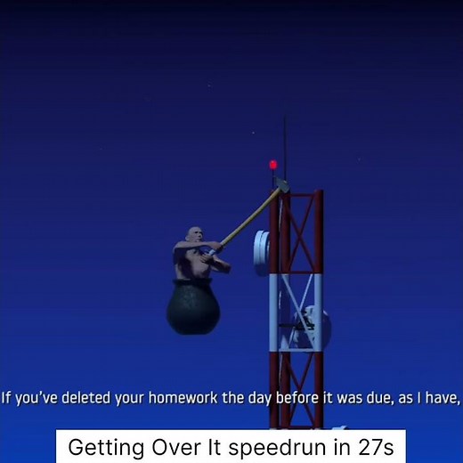 27 Second Getting Over It Speedrun WR ☠️🔥 (Totally Legit)
