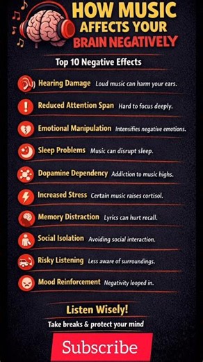 Stop Listening to Music ! Music’s Hidden Brain Effects