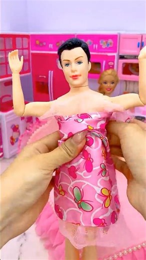 Satisfying With Unboxing Barbie Princess Bed Toys, ASMR Video #shorts