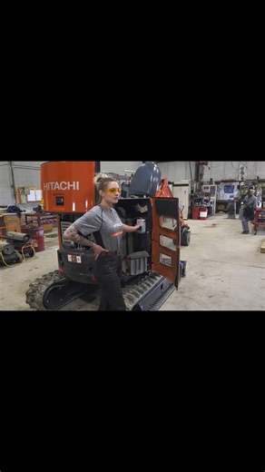 Melissa Petersmann | @hitachiconstructionamericas GOING over more maintenance points on this mini ex🤘 | Instagram