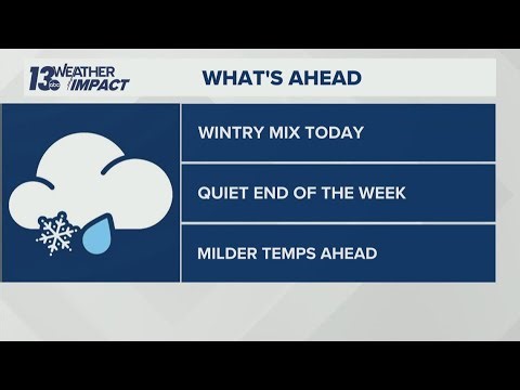 Wintry mix continues in areas of West Michigan Tuesday