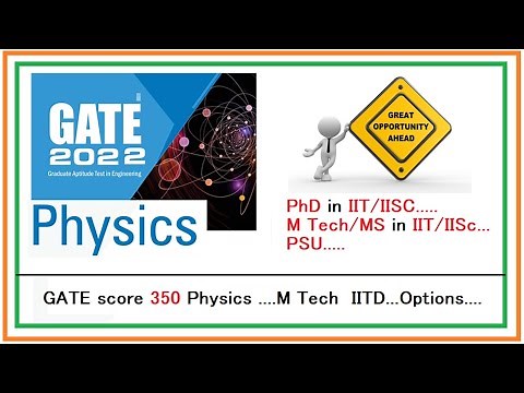 All options for Physics students through GATE | Post GATE Counselling for Physics students