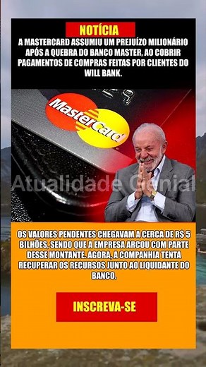 O QUEBRA-QUEBRA COMEÇOU: MASTERCARD ABSORVE ROMBO MILIONÁRIO