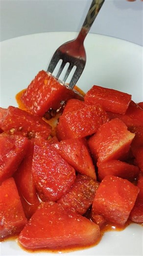 Spicy Watermelon Blast 🍉#asmr #food #recipe #cooking #foodie