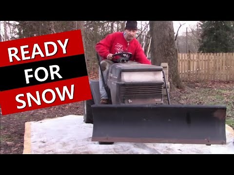 How to Install a Snow Blade on a Craftsman Tractor