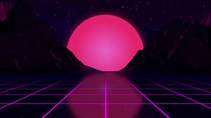 Neon Sunset Live Wallpaper