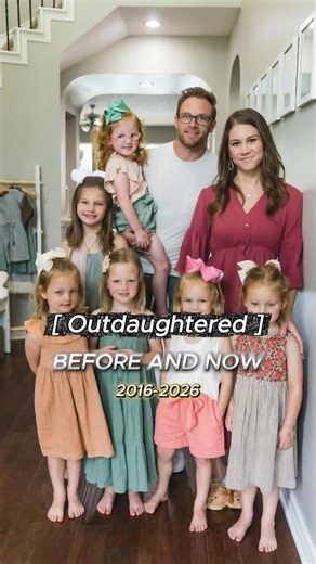 Outdaughtered then and now #BusbyQuints#RealityTV#AdamBusby#Outdaughtered#fyp