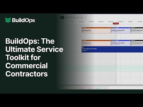 BuildOps: The Ultimate Service Toolkit for Commercial Contractors