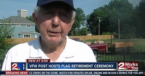 Tulsa VFW hosts flag retirement ceremonies