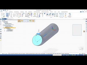 Sweep With Steering Wheel- Siemens Solid Edge Tutorial