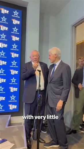 President Clinton CRASHED Jerry Jones' presser! #shorts