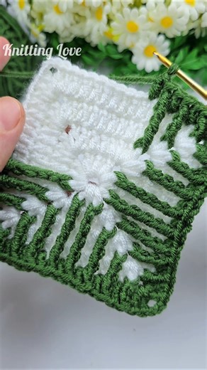 incredible !!! Crochet leaf patterned motif model . #crochet #shorts #motifs