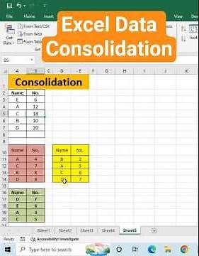 Data Consolidation in Excel || Excel tips and Tricks #ExcelZMN #excel #exceltips #exceltricks